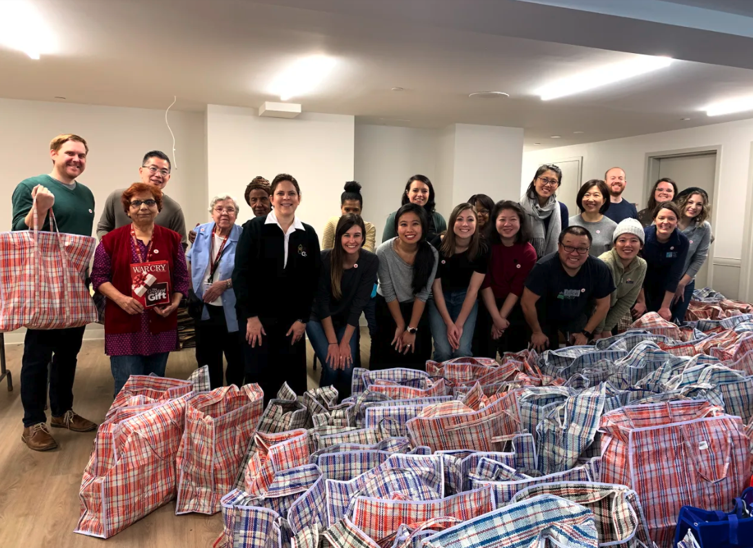 HFNY staff volunteering at The Salvation Army